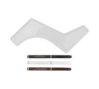 Srliya Kit Penna per Barba Uomo Modello per Modellare la Barba Dall'aspetto Attraente per Creare il Contorno del Viso Ideale, Include 4 Pezzi, Materiali Sicuri e Resistenti