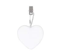 Srliya Luce per Borsetta LED 11 * 9 * 3 a Forma di Cuore, Luce Intelligente Smart Touch, Accendi con Portachiavi, Bianco