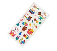Srliya Manuale Adesivi Carini Orso Pattern Decalcomanie Tazze con Design Unico per Album Fai -da -te, Adatto per i Bambini in PVC Materiale 8x16cm