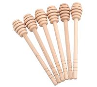 Srliya Mestolo per in Legno da 50 Pezzi, Design Unico con Scanalatura, Pioviggine Ottimale, Bastoncino per in Legno per Barattolo di con Manico Lungo, 100% per Uso (Prendi Honey King Slotting 16CM)