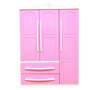 Srliya Mini armadio per casa delle bambole, armadio per bambole, in plastica, per casa delle bambole, mini principessa, giocattolo da sogno, giocattolo per casa delle bambole, giocattolo per armadio,