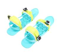 Srliya Mini Pattini da Sci con Cinghie Regolabili | Nylon, design compatto, vestibilità comoda, adatto per gli sport invernali, perfetto per le piste, facile da trasportare