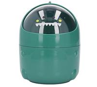 Srliya Mini Spazzatura Mini Spazzatura Desktop Lattina in Stile Dinosauro per Bambini Grande Design Staccabile Design Non Slip Non Slip il Fondo Durevole in Plastica (Dinosauro di bambino verde)