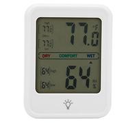 Srliya Misuratore di Temperatura e umidità Termoigrometro Industriale a Grande Schermo per la Casa Leggero e Portatile Aggiornamento in Tempo Reale per il Controllo della Temperatura ABS (#2)