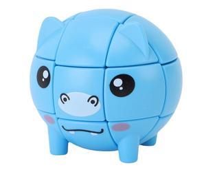 Srliya Modello Animale Ippopotamo Cartone Animato Sicuro e Riutilizzabile per lo Sviluppo del Pensiero Logico dei Bambini Gioco di Puzzle di velocità da 6 Pezzi per il Divertimento della Famiglia