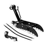 Srliya Morsetto Idraulico a Pollice per Escavatore Movimentatore di Materiali Durevole Ed Efficiente per attività di Ingegneria Staffa a L a 3 Fori in Acciaio Al Manganese per Operatori Professionali