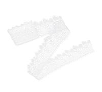 Srliya Nastro di Pizzo con Paillettes a Forma di Cuore, 10 Iarde | Nylon di alta qualità, elasticizzato, adatto per la lavorazione artigianale, per decorare abiti, decorazioni per la casa