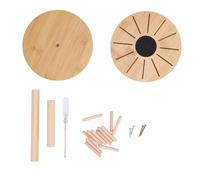 Srliya Organizzatore a Filo di Ricamo, Rastrelliere del Porta Filo con Bobina Staccabile, Legno di bambù Rotondo per Tessili per la Casa Tessitura a Mano