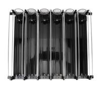 Srliya Organizzatore di Bevande per Frigorifero ABS 6 File Regolabili a Caricamento Facile Smorzamento di Puschiatore Soda può Distribuire per Bevande di Birra (Nero)