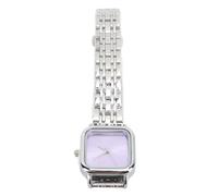Srliya Orologio Al Quarzo da Donna, Cinturino in Acciaio Legato, Elegante Orologio da Polso Quadrato Impermeabile da Donna per la Vita Quotidiana (Viola)
