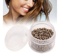 Srliya Perline per Extension per Capelli di qualità, 1000 Anelli di Collegamento 3 X 2 X 2 Mm, Affidabili e Robuste per Diverse qualità di Capelli, Castano Chiaro per Tutte le Persone (marrone