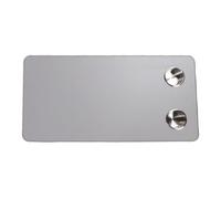 Srliya Piano Tavolo in Legno per con Portabicchieri Angoli Arrotondati per Terrazza di e Yacht 80 X 40 Cm (Grigio n. 01)