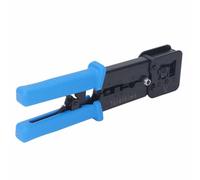 Srliya Pinza a Crimpare per Cavi di Rete Pinza a Cricchetto Durevole per Strumento di Crimpatura per Connettori RJ per Connettori RJ 8P 6P Taglio Spelafili per Professionisti IT Acciaio per Utensili