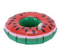 Srliya Portabevande Galleggiante Sottobicchiere Gonfiabile Anguria Galleggiante per Feste in Piscina, Giocattoli per Bambini, PVC, Leggero, Facile da Gonfiare, Contiene Tazza da 15-20