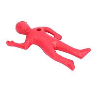 Srliya Portapenne in Plastica Rossa a Forma Umana, Divertente Organizer per Matite per Alleviare lo Stress in Ufficio, Attraente Decorazione da Scrivania per la Casa, Materiale Durevole, 3 X 4,9