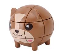 Srliya Puzzle Interattivo a Forma di Orso per Bambini, Materiale ABS Sicuro, Sfida a 3 Livelli per abilità Logiche, Giocattolo per Riunioni di Famiglia