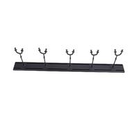 Srliya Rack per Montaggio a Parete per Chitarra in Metallo Imbottito con 5 Ganci Regolabili per Chitarre Elettriche Acustiche Bassi, Display Salvaspazio per gli Amanti della Musica