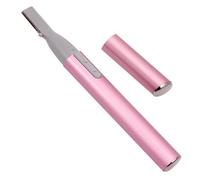 Srliya Rasoio per Sopracciglia, Rasoio di Signora Compatto, per Sopracciglia, Viso, Ascelle e Gambe, Rasoio con Pettine per Sopracciglia, Conveniente per Viaggi, Batteria AAA, Rosa