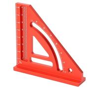 Srliya Righello Triangolare in Alluminio di Precisione Quadrato da Carpentiere, Efficiente per la Lavorazione del Legno, Formato Tascabile