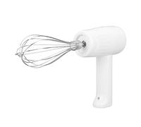 Srliya Sbattitore Elettrico Ricaricabile Tramite USB con Tritatutto a 3 velocità, Sbattitore per Uova, Panna, capacità 250 Ml, Bianco