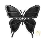 Srliya Scaffale in Legno in Farfalla, Display Multistrato per Elementi Oggetti da Collezione di Candele, Buona Decorazione della Stanza, Compensato Ecologico, 11,8 X 11,8 X 1.57in