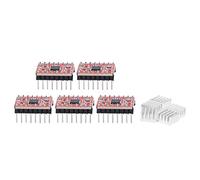Srliya Scheda Modulo Driver del Motore Stepper 5PCS per Rampe 1.4 A4988 Accessori per Stampanti 3D 3D