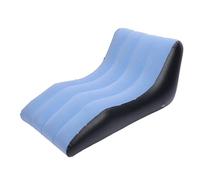 Srliya Sedia di Divano Gonfiabile PVC Slocked Charmable Sedia Blow Up Couch per Soggiorni in Campeggio per Viaggi in Campeggio (Blu)