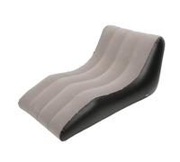 Srliya Sedia di Divano Gonfiabile PVC Slocked Charmable Sedia Blow Up Couch per Soggiorni in Campeggio per Viaggi in Campeggio (Marrone)