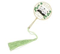 Srliya Segnalibro in Metallo con Nappa, Design Vintage Cinese (Panda da