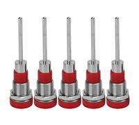Srliya Set di 5 Prese A Banana Efficienti in Ottone Nichelato per Apparecchiature di Prova Elettroniche, 30 V CA 60 V CC, Corrente Massima 24 A (#1)