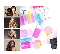 Srliya Set di Bigodini per Capelli Autoadesivi, Bigodini Grandi, Medi, Piccoli, Meno Danni, per Uso Domestico in Salone, Resina Plastica di Nylon, 36 Pezzi