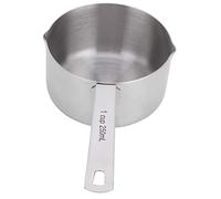 Srliya Set di Cucchiai di Misurazione in Acciaio Inossidabile, Consistenza Liscia, Design Classico della Maniglia, per Cottura e Cottura, Acciaio Inossidabile 304, 2 Once ~ 4 Once (1cup250ml)
