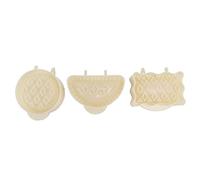 Srliya Set di Mini Stampi per Torte, Facili da Rimuovere, Resistenti Al Calore, per Torta di Mele, per Rendere il Cibo e le Feste più Interessanti, ABS, 3 Pezzi
