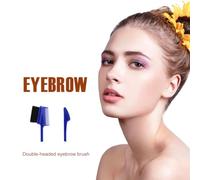 Srliya Set di Pennelli per Sopracciglia con Design a Doppia Faccia | Setole di cinghiale colorate e morbide, perfette per lo styling dei bordi, adatte per capelli fini e temerari