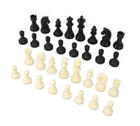 Srliya Set di Pezzi degli Scacchi in Plastica per Serate di Gioco in Famiglia e attività All'aperto, 32 Pezzi degli Scacchi in PP Resistenti in Custodia