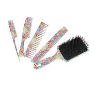 Srliya Set di Spazzole per Capelli a Paletta Set di Pettini per Capelli Facili Districare per 5 Pezzi Pettine per Coda per Massaggio con Asciugatura dei (#1)