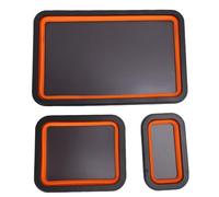 Srliya Set di Vassoi Magnetici Pieghevoli da 3 Pezzi, Robusto Organizer Magnetico per Utensili Meccanici con 3 Diverse Dimensioni per Viti, Bulloni, Perni, Dadi, Rondelle