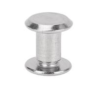 Srliya Set Rivetti Acciaio Inossidabile 50 Paia 0,24x0,31x0,43in M5 Rivetti a Testa Tonda Piatta in Acciaio Inossidabile e Viti per Album e Ritagli Artigianali in Pelle