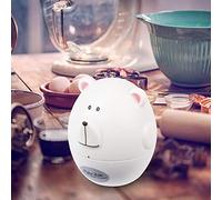 Srliya Simpatico Timer da a Forma di Orso per Cucinare, Allarme Meccanico, Timer da 60 Minuti per L'arredamento della, Plastica in Bianco, 2,8", per Uso Domestico (Bianca)