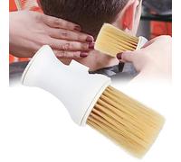 Srliya Spazzola Ergonomica per la Polvere per Acconciature con Morbidi Capelli in Nylon, Comoda Funzione di Pressione, Ideale per il Salone e i Viaggi, Bianca 5,7x1,8 Pollici (Bianco)