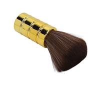 Srliya Spazzola Morbida per Spolverare il Collo del Barbiere con Impugnatura Comoda Spazzola Delicata per la Pulizia dei Capelli Rotti per Tagliare i Capelli 1,8 X 5,9 Pollici (Oro)