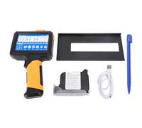 Srliya Stampante a Getto D'inchiostro Portatile 600 Dpi con Cartuccia D'inchiostro da 42 Ml Stampante a Getto D'inchiostro Portatile per Stampa su Metallo, Legno, Vetro, Tessuto,