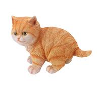 Srliya Statue di Gatti Decorazioni da Giardino per Esterni Resistenti Alle Intemperie Ornamenti di Gattini Carini per la Casa Resina 8,3x4,3x6,1 Pollici