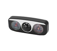 Srliya Strumento di Navigazione Bussola per Auto 3 in 1 Igrometro Multifunzionale Durevole per Campeggio All'aperto 57g