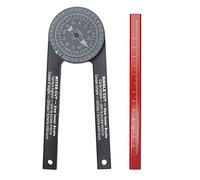 Srliya Strumento Goniometro Portatile Rotante a 360 Gradi con Cercatore | Goniometro per Troncatrice, Plastica ABS, Modanatura a , Carpenteria, Conduttura, Tagli Obliqui, Scala Incisa, Leggero