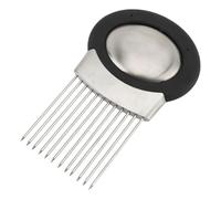 Srliya Supporto Multiuso per Tagliare Cipolle in Acciaio Inossidabile per Fette Uniformi, Strumento Assistente per Affettare il Tritatutto da Facile da Pulire Materiale: Acciaio Inossidabile