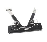 Srliya Supporto Stabilizzatore per Gradini per in Acciaio Inossidabile, Gradino Pieghevole Regolabile in Altezza per Quinta Ruota, Rimorchio da Viaggio, con Cuscinetto in Gomma