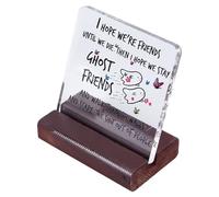 Srliya Targa Decorativa per Scrivania in Acrilico Dell'amicizia, Parole Significative per Amiche, Migliori Amiche, Ufficio, Tavolini da caffè, Comodini