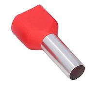 Srliya Terminali di estremità del Cavo 100 Pcs 2 PIN FERRULE Isolato Connettore di Crimpatura in Rame AWG 10 6,0 mm² TE6014