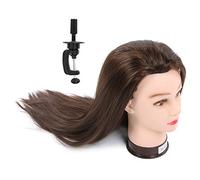 Srliya Testa Allenamento per Parrucchieri 65 Cm con Capelli Ad Alto Volume, Facile Gestire, Ideale per Tagliare e Progettare, per Studenti di Bellezza